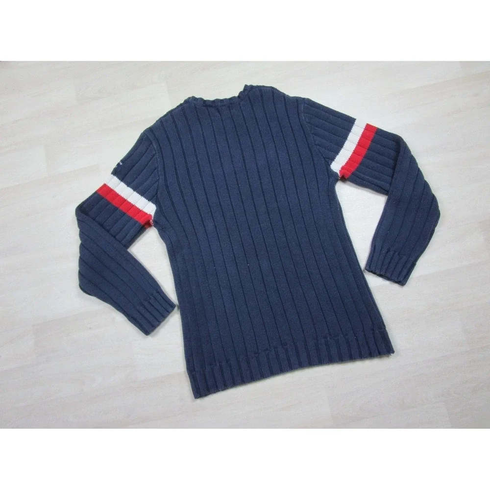 Vintage Y2K POLO Ralph Lauren Ribbed Cotton Sweater Men's (XL) Preppy 2000s